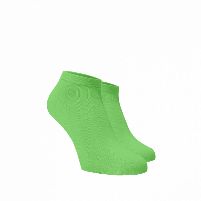 Kotníkové ponožky Světle zelená - Barva: Světle zelená, Velikost: 42-44, Materiál: Bavlna