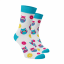 Veselé ponožky Sovy - Barva: Bílá, Velikost: 35-38, Materiál: Bavlna
