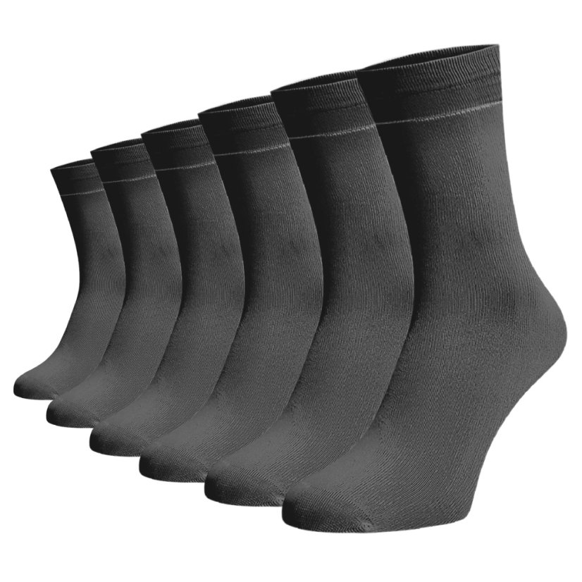 Zvýhodnený set 6 párov vysokých ponožiek – tmavosivé