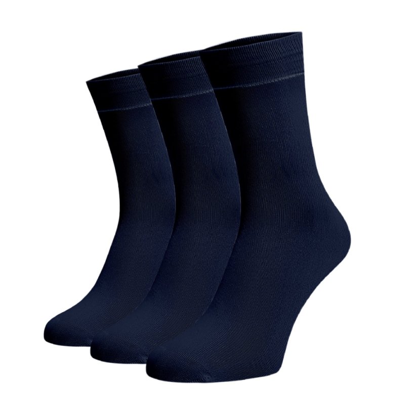 Zvýhodněný set 3 párů vysokých ponožek - modrá