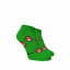 Veselé ponožky Koronavir nízké - Barva: Zelená, Velikost: 42-44