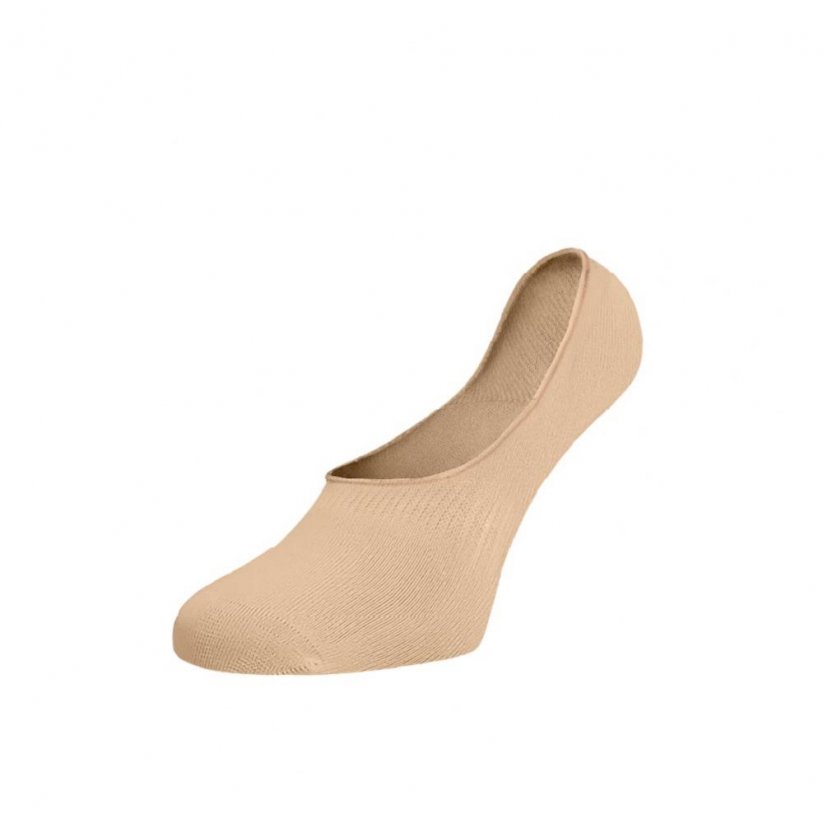 Neviditelné ponožky ťapky tělové - Barva: Béžová, Velikost: 42-44, Materiál: Bavlna