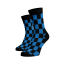 Veselé ponožky Šachovnice - Barva: Fialová, Velikost: 35-38
