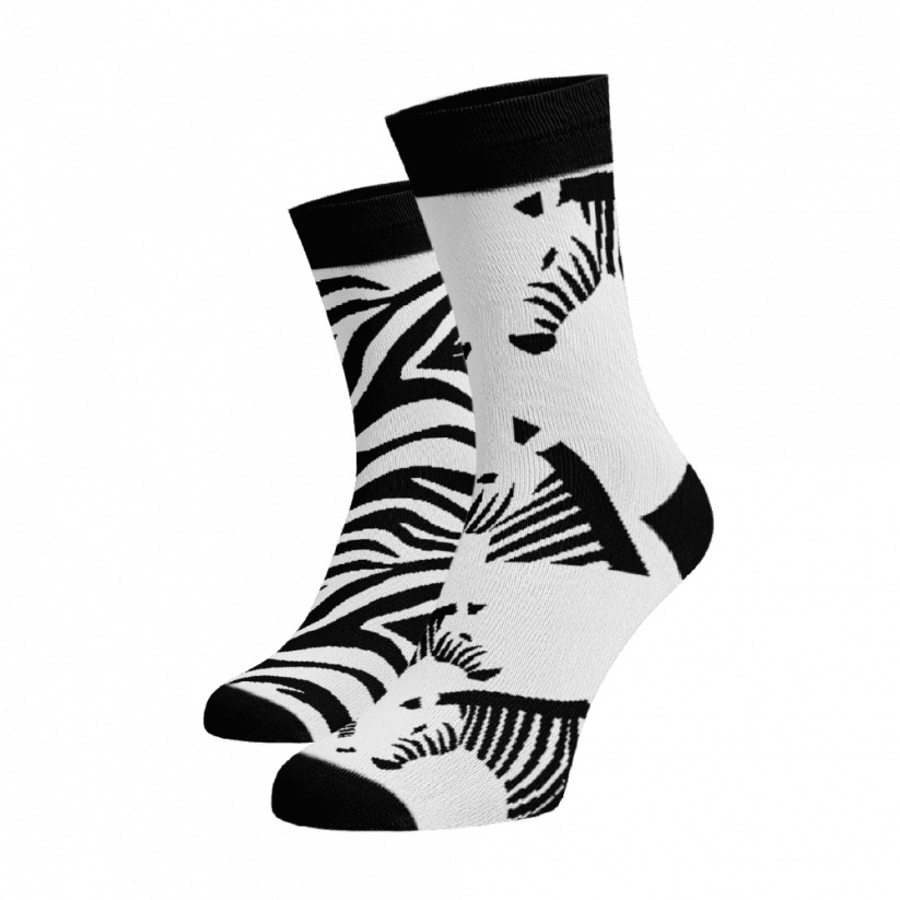 Zvýhodnený set 3 párov vysokých veselých ponožiek - Zvieratká v ZOO