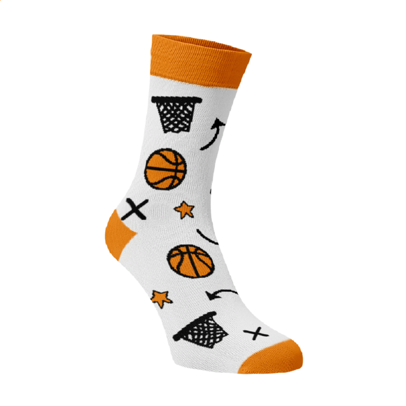 Veselé vysoké ponožky - basketbal