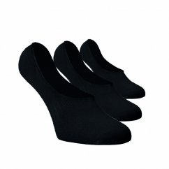 Neviditeľné ponožky ťapky čierné 3pack