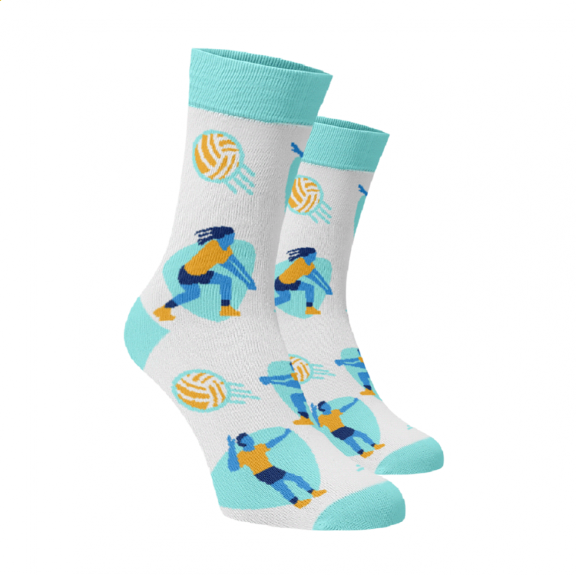 Veselé vysoké ponožky - volejbal