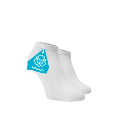 Skarpetki do kostek z MERINO FINE - białe