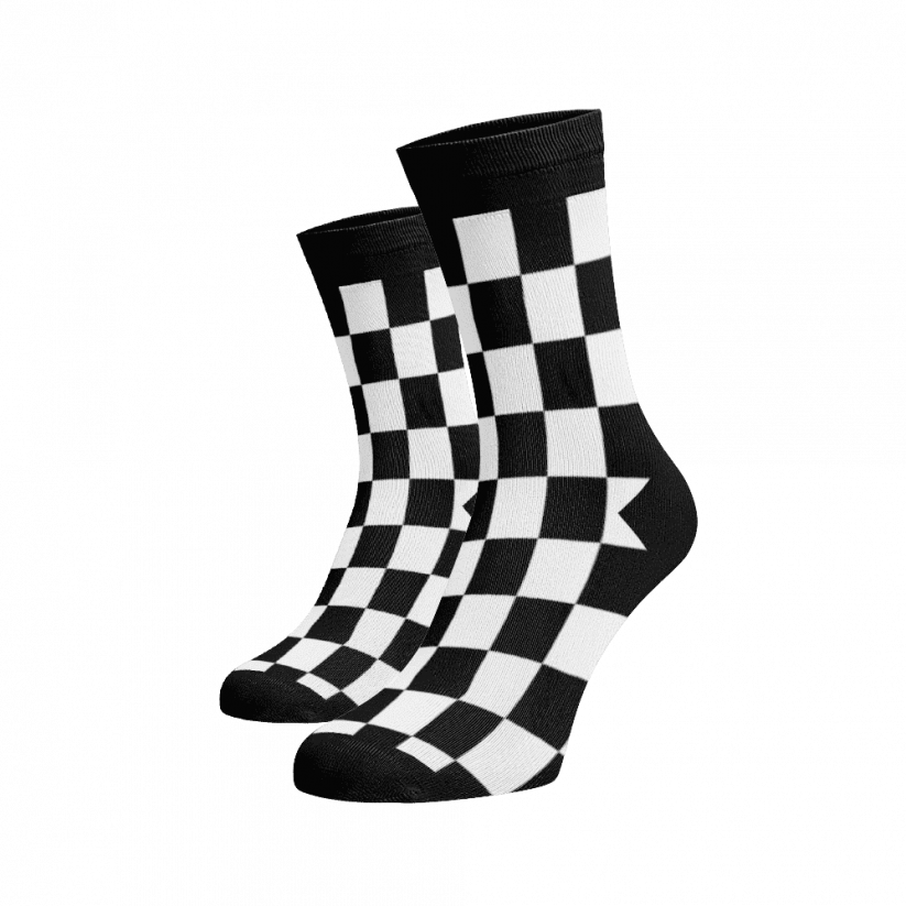 Veselé ponožky Šachovnica
