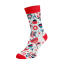 Veselé ponožky Folklor - Barva: Bílá, Velikost: 35-38, Materiál: Bavlna