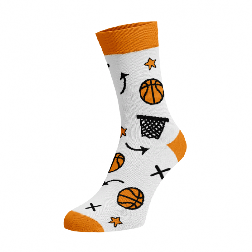 Veselé vysoké ponožky - basketbal