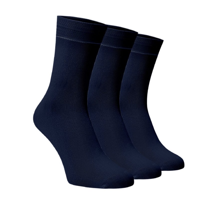 Zvýhodněný set 3 párů vysokých ponožek - modrá