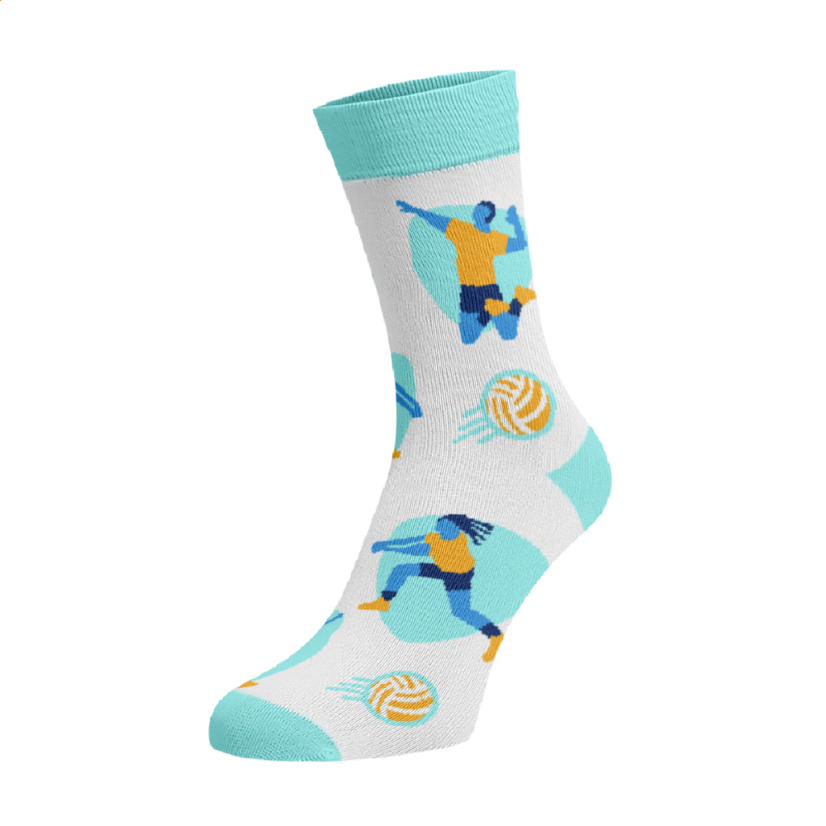 Veselé vysoké ponožky - volejbal