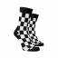 Veselé ponožky Šachovnice - Barva: Fialová, Velikost: 42-44