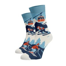 Wesołe skarpety – narciarz