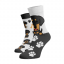 Veselé ponožky Jezevčík - Barva: Bílá, Velikost: 42-44, Materiál: Bavlna