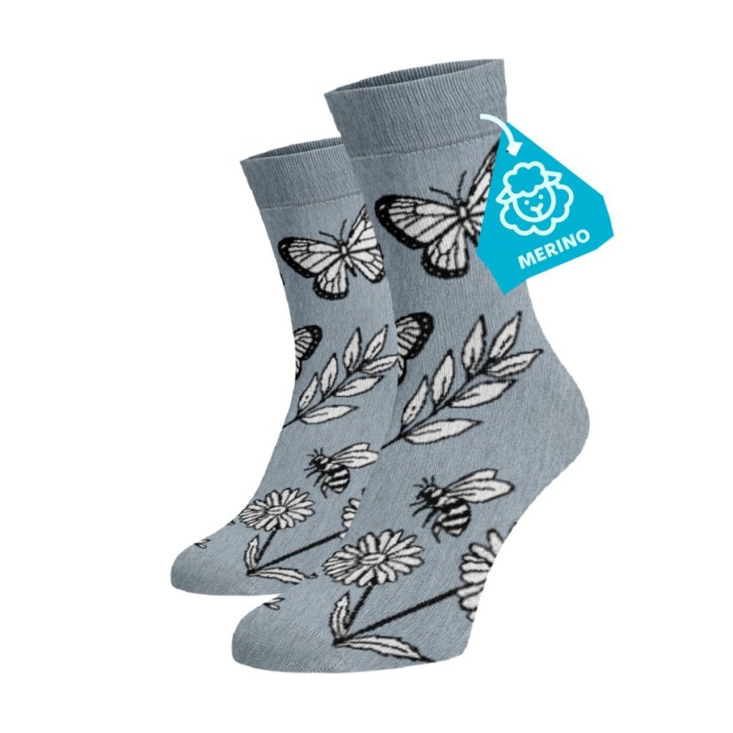 Merino ponožky - příroda