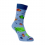Veselé ponožky Rybičky - Barva: Blankytná, Velikost: 39-41, Materiál: Bavlna