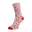 Veselé ponožky Děkuji mami - Barva: Světlé růžová, Velikost: 35-38, Materiál: Bavlna