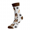 Veselé ponožky Kolie - Barva: Bílá, Velikost: 35-38, Materiál: Bavlna