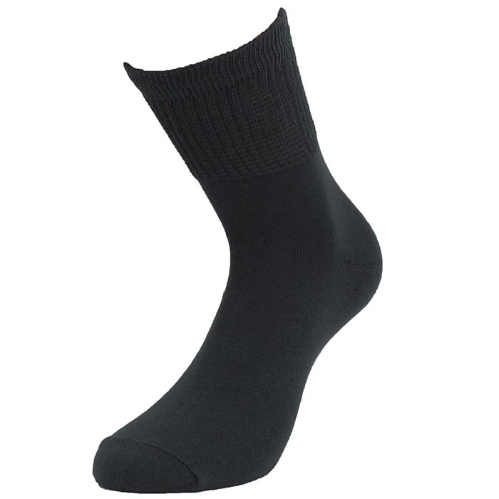 Egészségügyi zokni - Szín: Fekete, Méret: 35-38