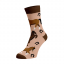 Veselé ponožky Koně - Barva: Béžová, Velikost: 35-38, Materiál: Bavlna