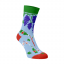 Veselé ponožky Červené víno - Barva: Světle modrá, Velikost: 35-38, Materiál: Bavlna