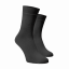 Vysoké ponožky Tmavě šedé - Barva: Tmavě šedá, Velikost: 45-46, Materiál: Bavlna