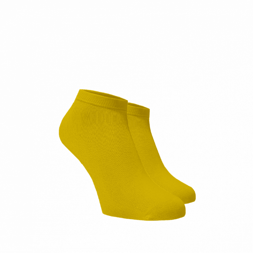Členkové ponožky Žlté - Barva: Žltá, Veľkosť: 35-38, Materiál: Bavlna