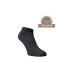 Kotníkové ponožky z mercerované bavlny - šedé - Velikost: 35-38