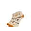 Veselé kotníkové velikonoční ponožky - Vajíčko a karabáč - Barva: Béžová, Velikost: 33-34, Materiál: Bavlna
