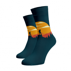Veselé vysoké ponožky - hory