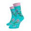 Veselé ponožky Máj lásky čas - Barva: Světle modrá, Velikost: 42-44, Materiál: Bavlna