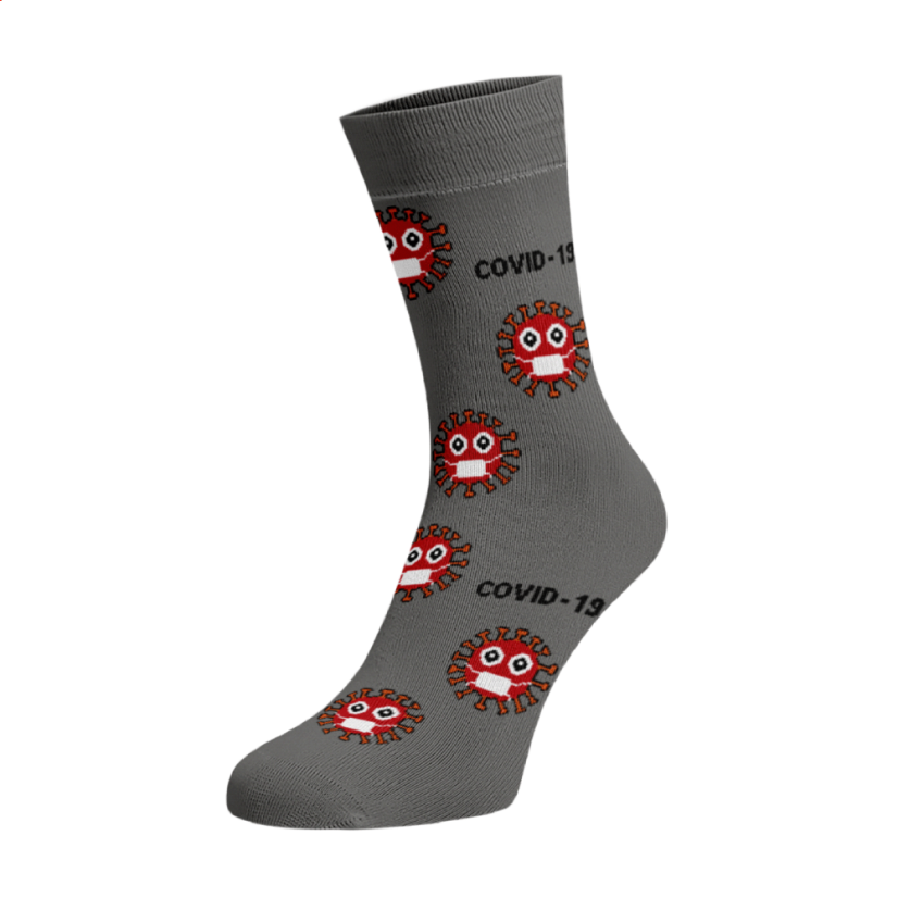 Vidám zokni Koronavírus