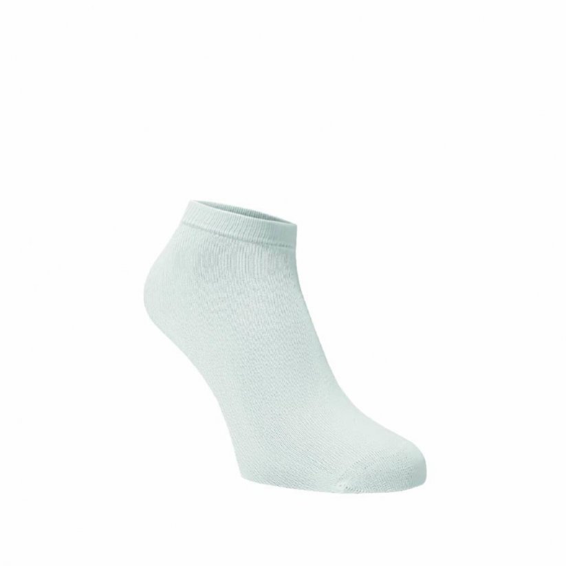 Bambusové kotníkové ponožky Bílé - Barva: Bílá, Velikost: 45-46, Materiál: Viskoza (Bambus)
