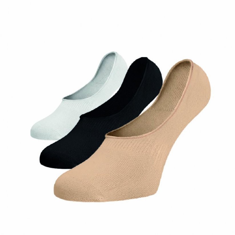 Neviditelné ponožky ťapky mix 3pack - Velikost: 35-38, Materiál: Bavlna