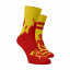 Vidám tűzoltós zokni - Szín: Sárga, Méret: 35-38, Alapanyag: Pamut