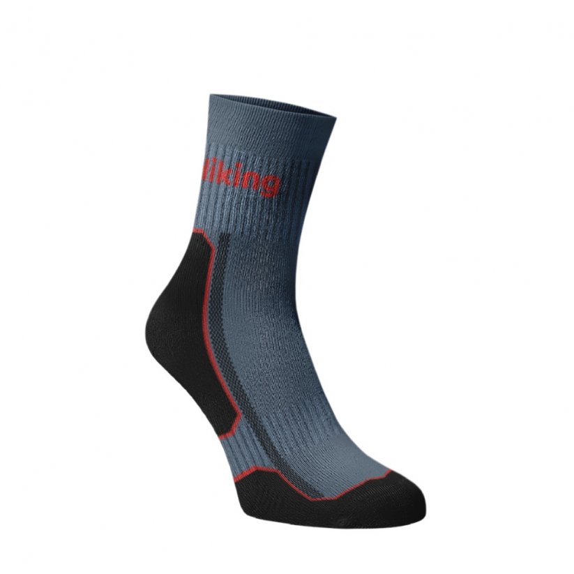 Hrubé funkční ponožky Hiking - ocelová - Velikost: 45-46