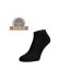 Členkové ponožky z mercerovanej bavlny - čierne