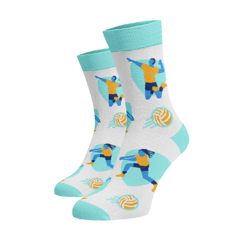 Veselé vysoké ponožky - volejbal