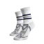Športové funkčné ponožky biele - Barva: Fialová, Veľkosť: 45-46