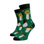 Veselé ponožky HŘIBY - Barva: Zelená, Velikost: 39-41, Materiál: Bavlna