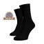 Ponožky z mercerované bavlny - černé - Velikost: 47-48