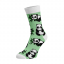 Veselé ponožky Pandy - Barva: Světle zelená, Velikost: 35-38, Materiál: Bavlna
