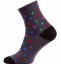 Veselé ponožky Šestiúhel - Barva: Černá, Velikost: 45-46