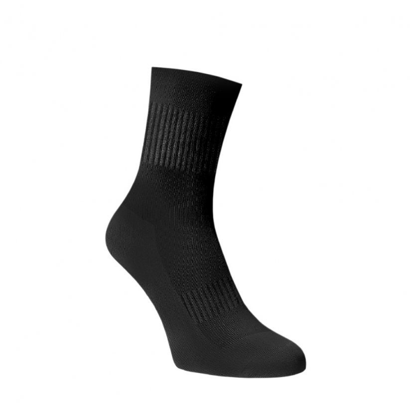 Střední ponožky se zesílenou froté nášlapnou části - černé