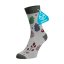 Hrubé hrejivé ponožky MERINO Lístie - Veľkosť: 45-46, Materiál: Vlna (Merino)