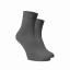 Střední ponožky tmavě šedé - Barva: Tmavě šedá, Velikost: 35-38, Materiál: Bavlna