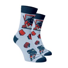 Vidám jégkorongos zokni