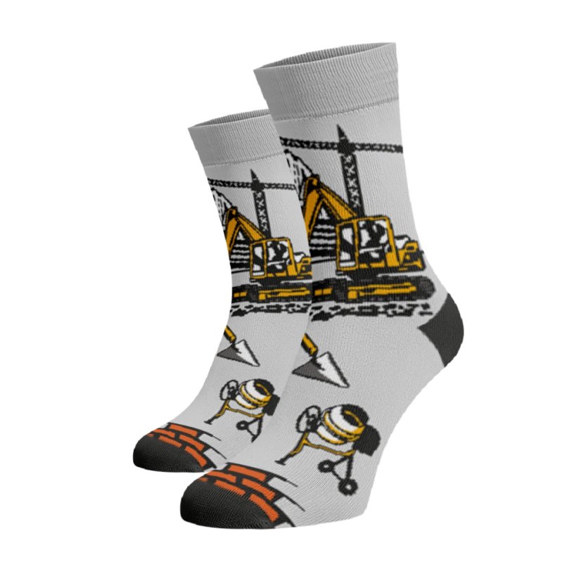 Vidám zokni – építőmunkás